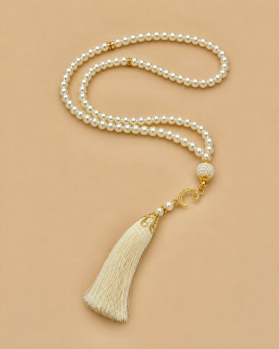 Tasbih 99 perles blanc