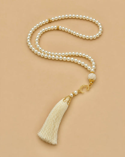 Tasbih 99 perles blanc de l'ensemble Coran et tasbih