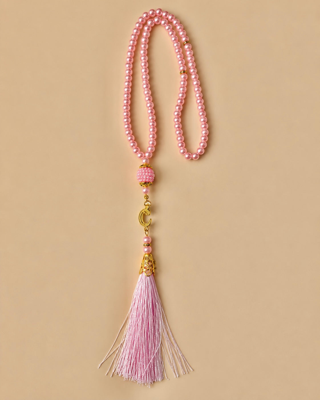 Tasbih 99 perles rose de l'ensemble Coran et tasbih