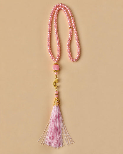 Tasbih 99 perles rose de l'ensemble Coran et tasbih