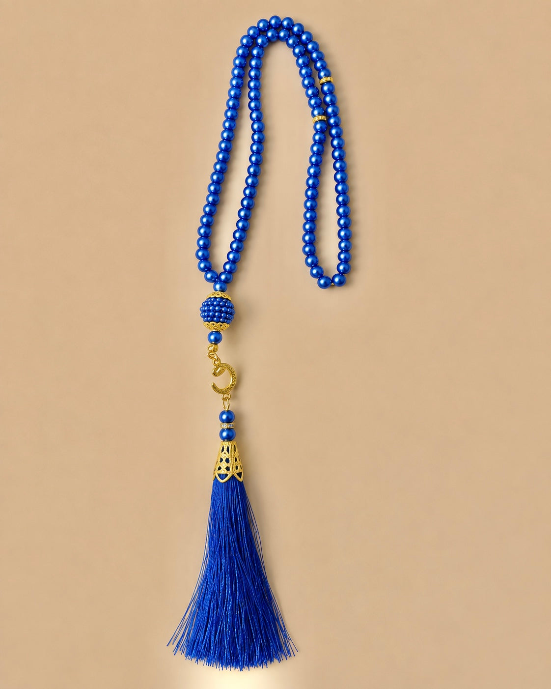Tasbih 99 perles bleu marine de l'ensemble Coran et tasbih