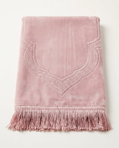 Tapis de prière matelassé - Rose