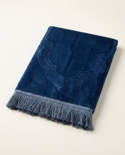 Tapis de prière matelassé - Bleu marine