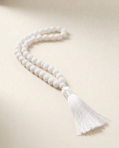 Tasbih chapelet islamique — Blanc