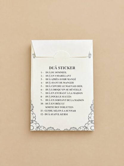 Dos de la pochette avec la liste des 12 duâ