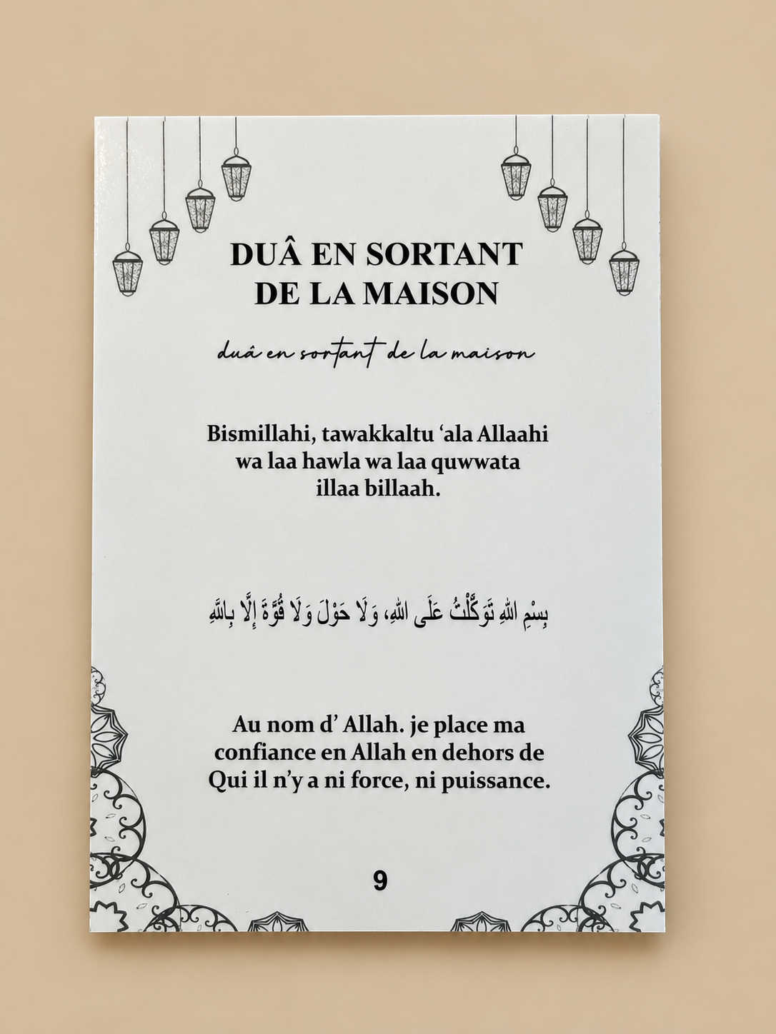 Sticker n°9 : duâ en sortant de la maison