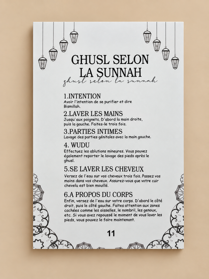 Sticker n°11 : ghusl selon la sunnah