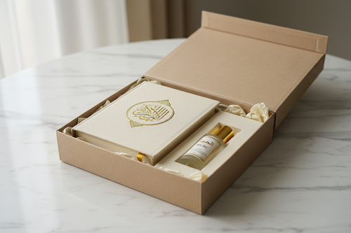 Coffret Sakina : Coran et musc dans un écrin cadeau
