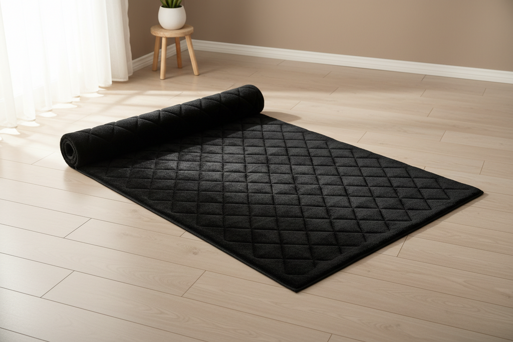 Tapis de prière épais noir