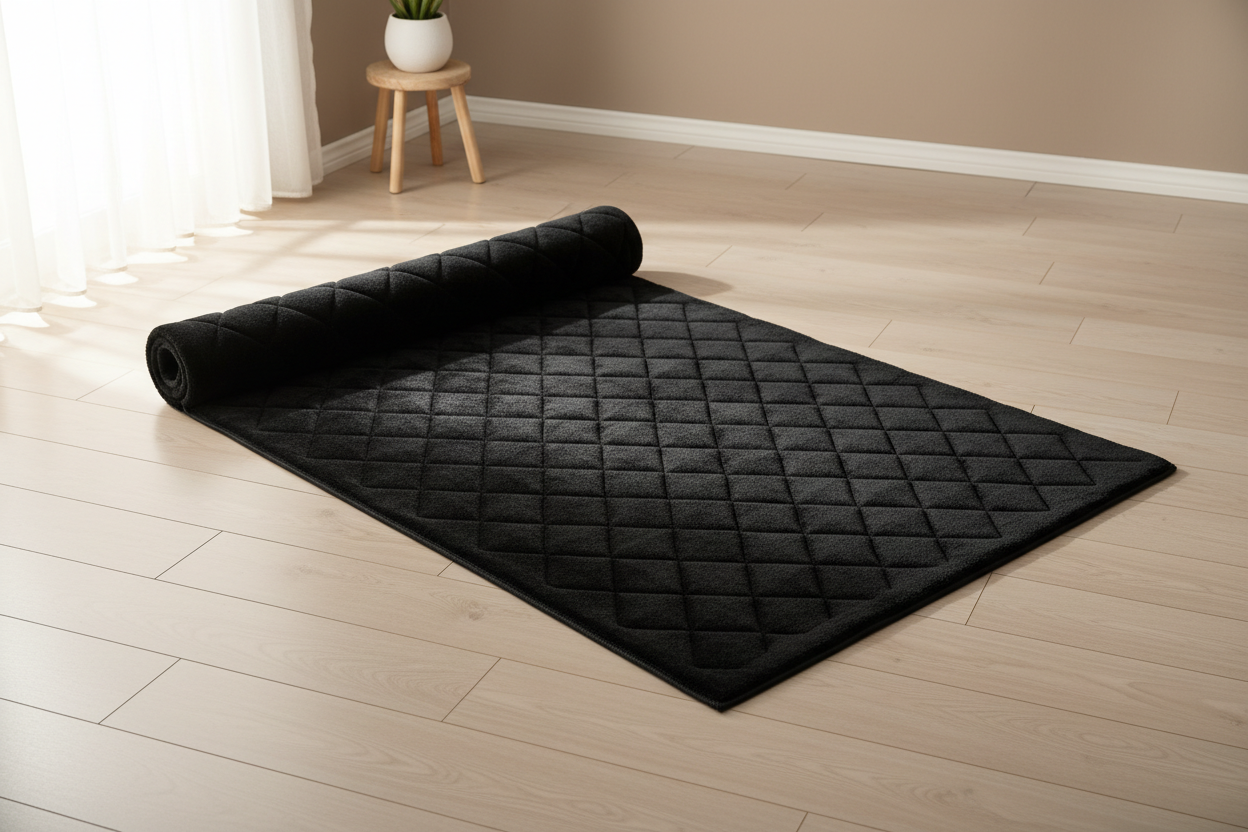Tapis de prière épais noir