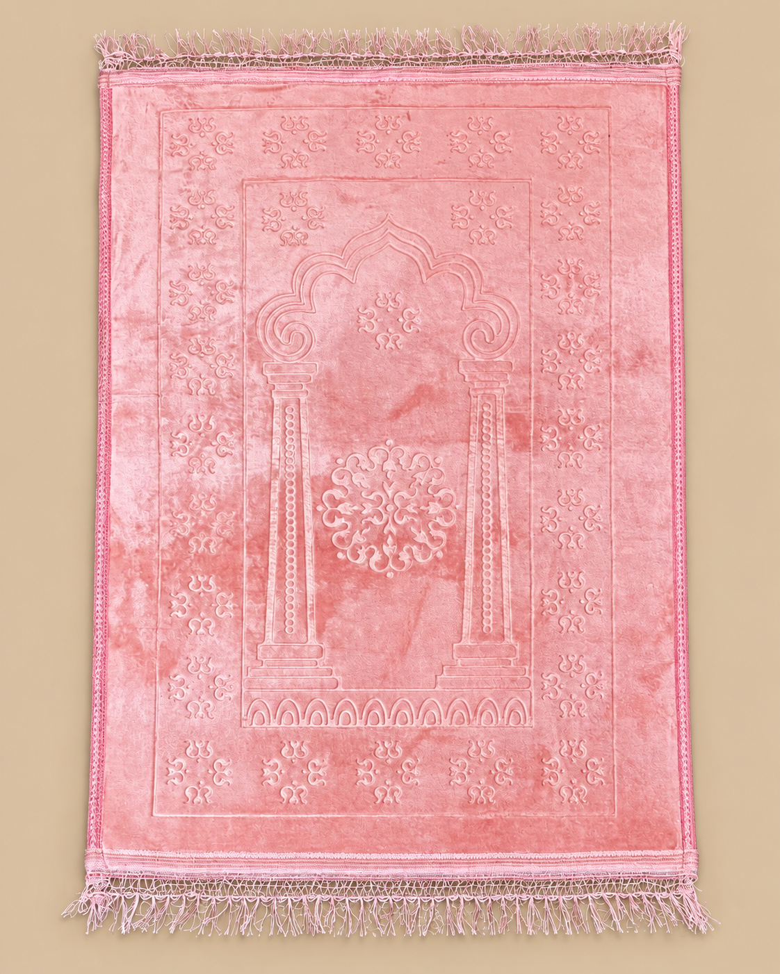 Tapis de prière épais rose de l'ensemble confort